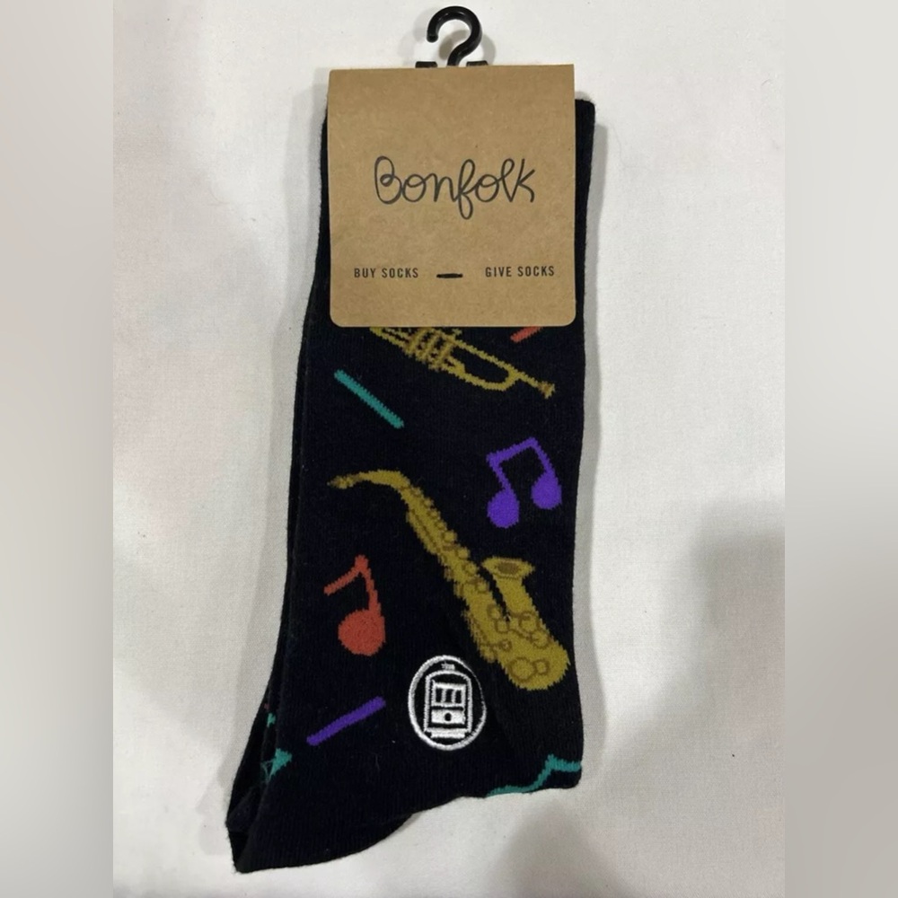 BONFOLK Jazz Musician Socks. NWT.